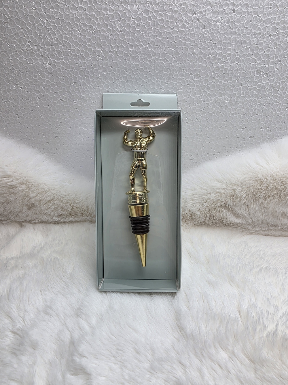 Gold Bodybuilder Bottle Stopper – Decorative Wine Stopper